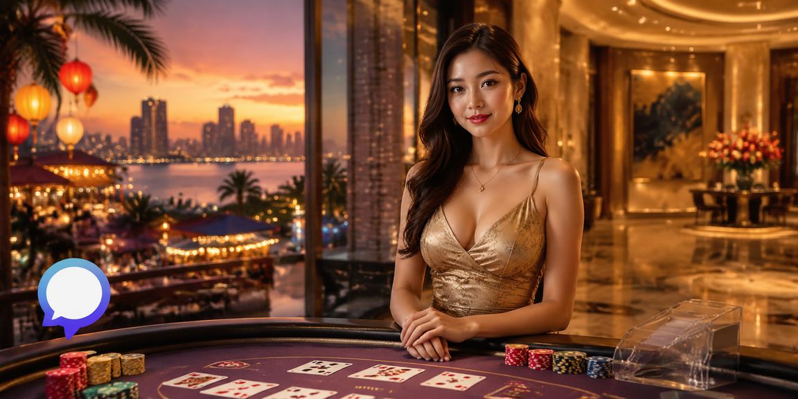 Người chơi Đà Nẵng thư giãn tại chợ đêm, mở điện thoại tham gia bàn Baccarat trực tuyến